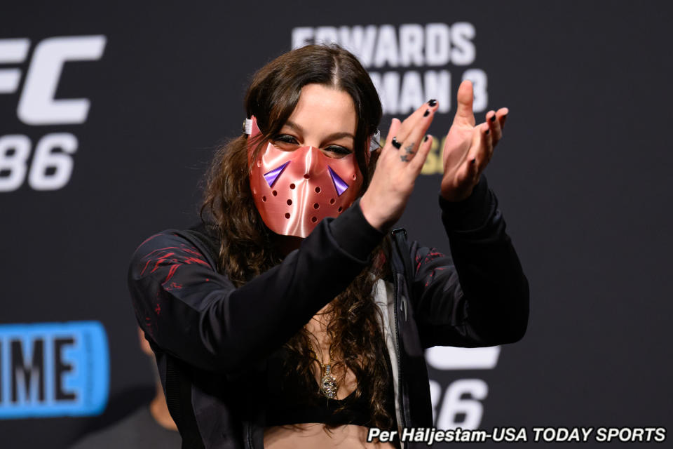 Juliana Miller UFC 286 Ceremonial Weigh-ins