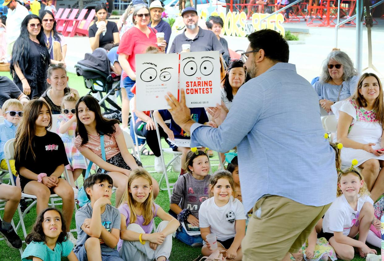 From 1-5 p.m. on Saturday, April 7, the Books and Bees Festival in Bee Cave will present authors, book signings, crafts for children, bee education, and even eclipse-related activities.