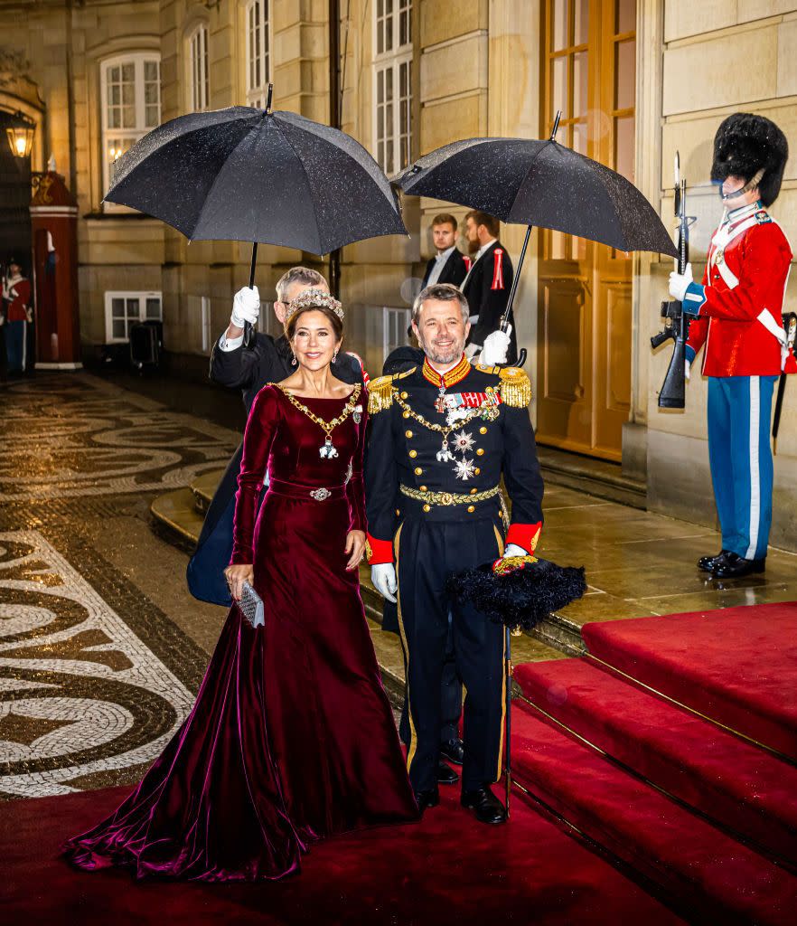 danish royal family attend new year reception at amalienborg palace