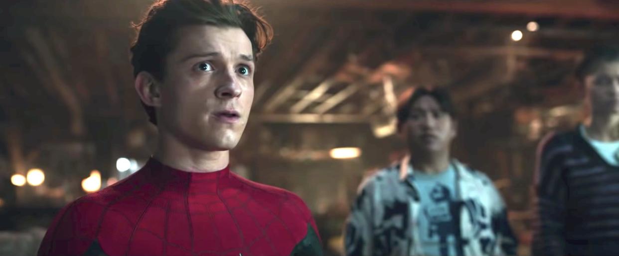 Tom Holland as Peter Parker in "Spider-Man: No Way Home."