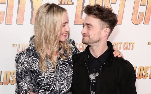 Erin Darke and Daniel Radcliffe at a screening of 
