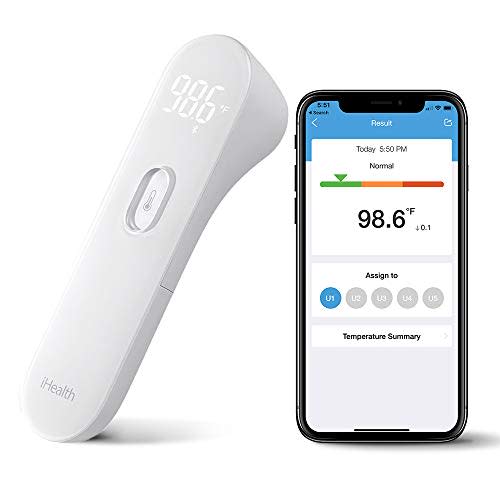 iHealth No-Touch Forehead Thermometer with Bluetooth