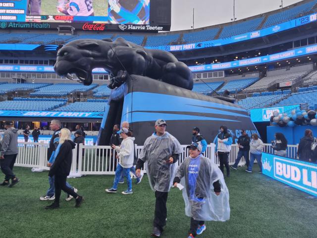 Panthers host 2023 NFL Draft party at Bank of America Stadium