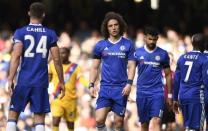 Britain Soccer Football - Chelsea v Crystal Palace - Premier League - Stamford Bridge - 1/4/17 Chelsea's David Luiz looks dejected Action Images via Reuters / Tony O'Brien Livepic