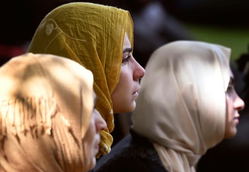 Most women wore bright headscarves, creating a kaleidoscope of colour