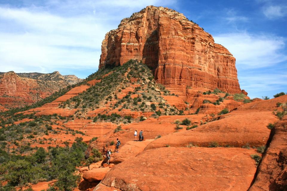 A red rock butte in Sedona, Ariz.