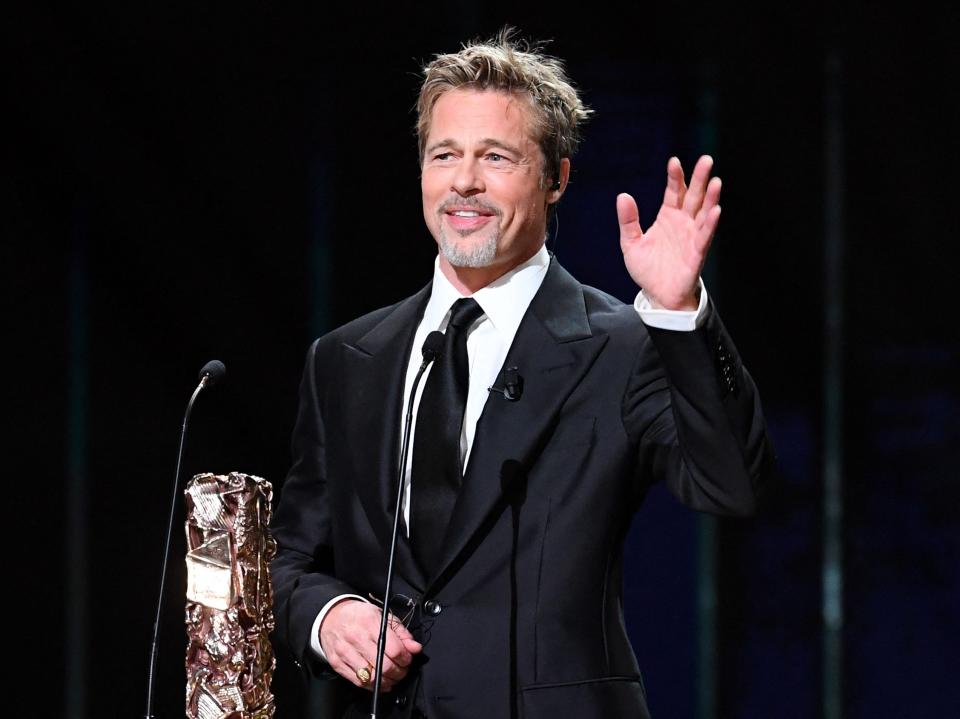 Brad Pitt at the 48th Cesar Film Awards ceremony in Paris on February 2023.