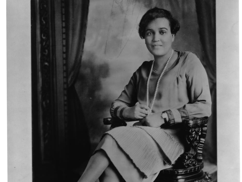 Poet and critic Jessie Redmon Fauset in 1920.