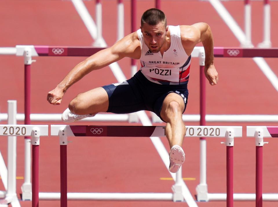 Pozzi reached the 110m hurdles at the Olympics for the first time in his career. (Joe Giddens/PA) (PA Wire)