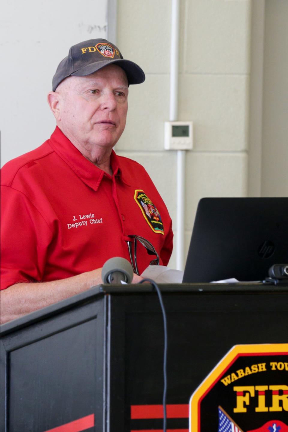 Deputy Chief Jim Lewis during a meeting of the Wabash Township board, Tuesday, June 15, 2021 in Wabash Township.