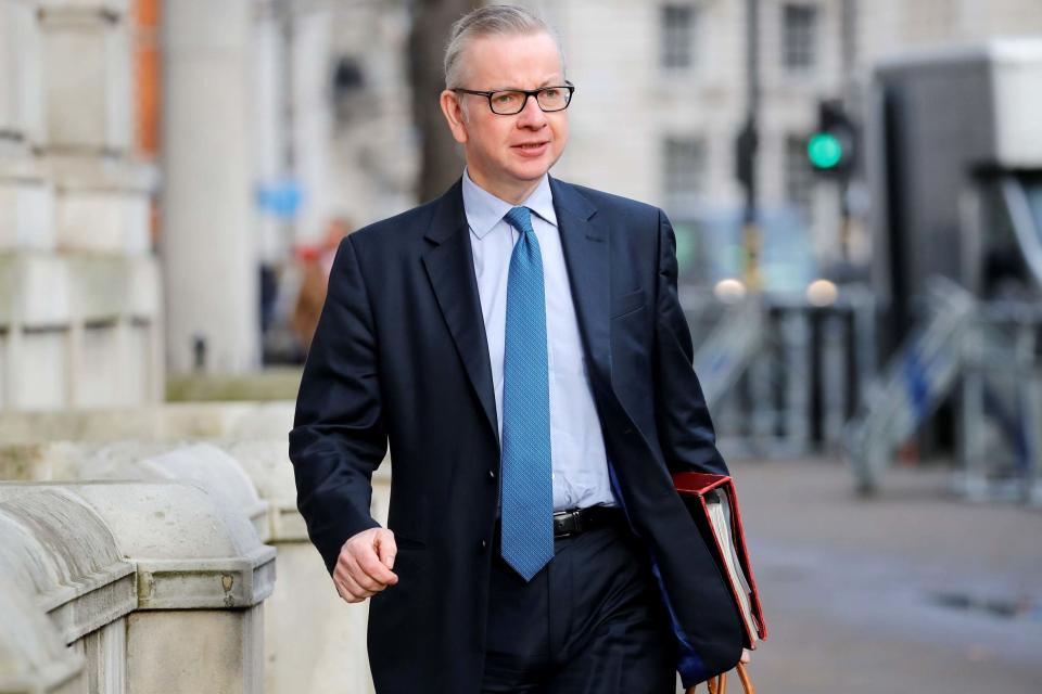 Michael Gove arrives at the Cabinet Office: AFP via Getty Images