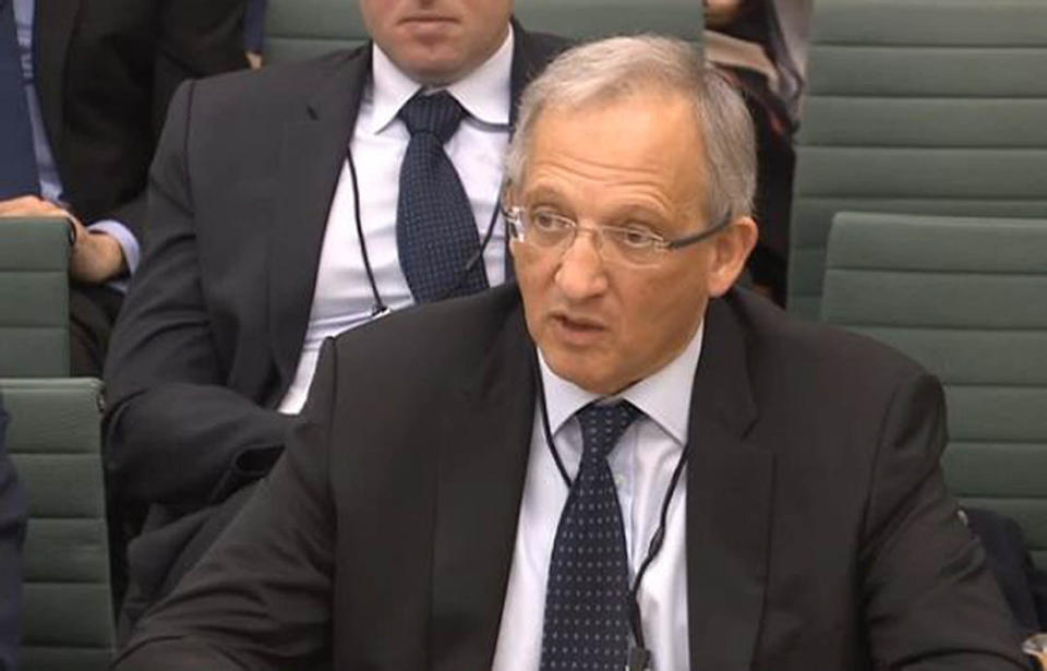 Sir Jon Cunliffe, deputy governor for Financial Stability at the Bank of England. Photo: PA 