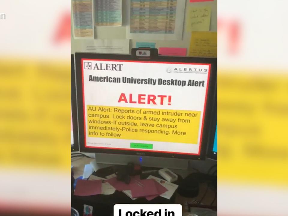 American University incident: Lockdown lifted after 'armed intruder' sparks huge search on Washington DC campus