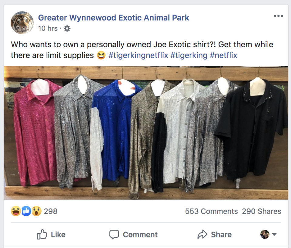 Photo credit: Facebook / Greater Wynnewood Exotic Animal Park