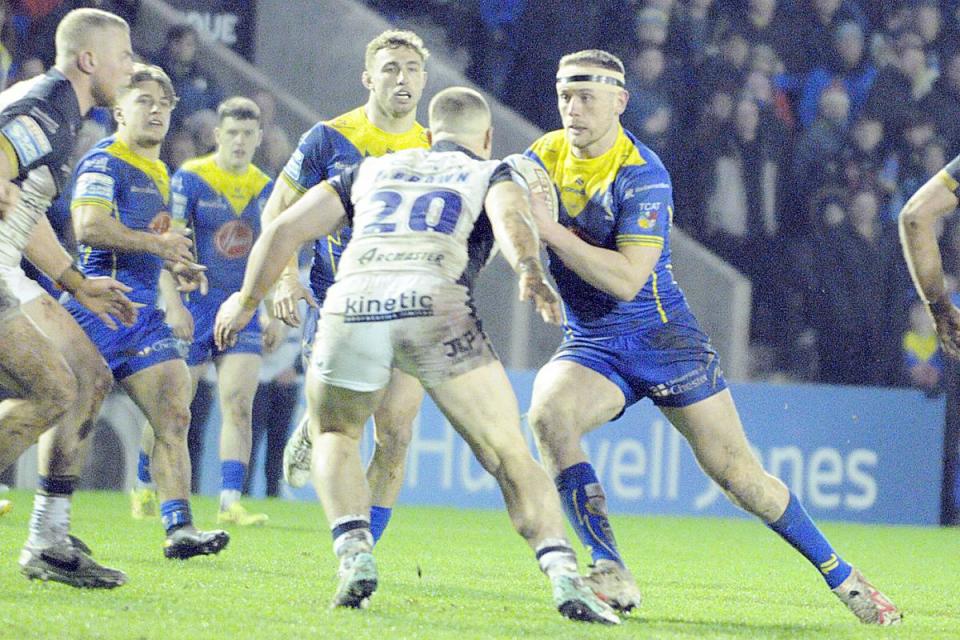 Wire beat Hull FC 36-10 at The Halliwell Jones Stadium in February <i>(Image: Mike Boden)</i>