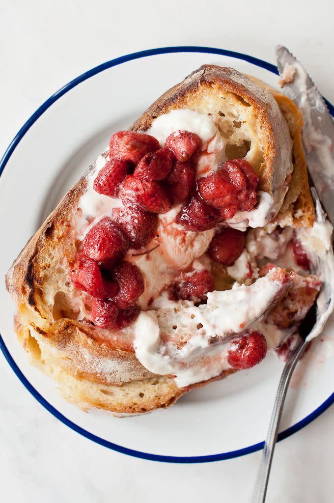 Strawberries and Cream French Toast