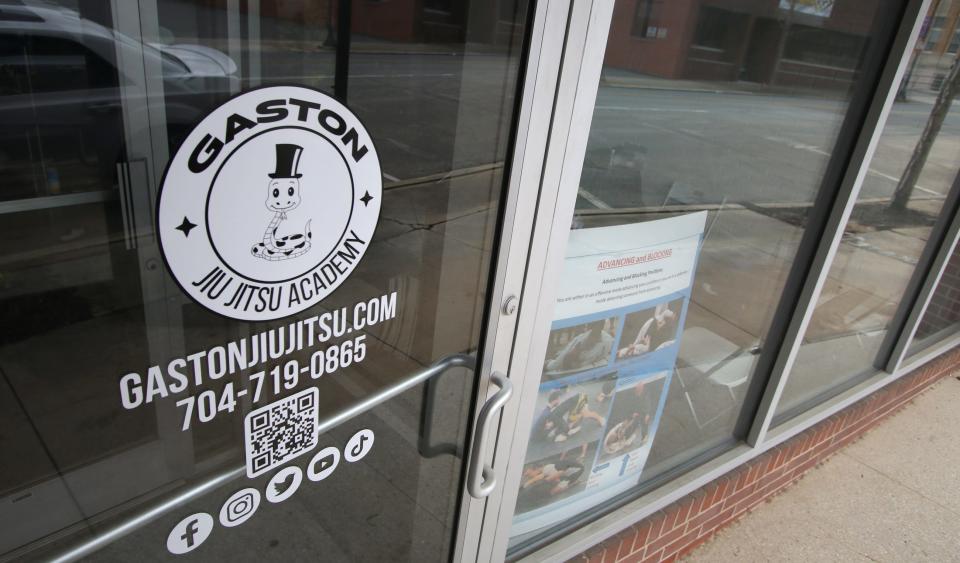 The exterior of the Gaston Jiu Jitsu Academy on West Main Avenue Saturday afternoon, March 23, 2024.