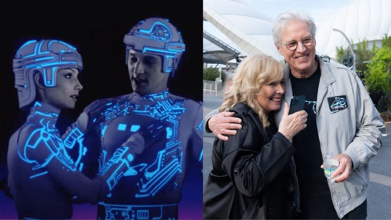 Tron and Yori then and now, Bruce Boxleitner and Cindy Morgan