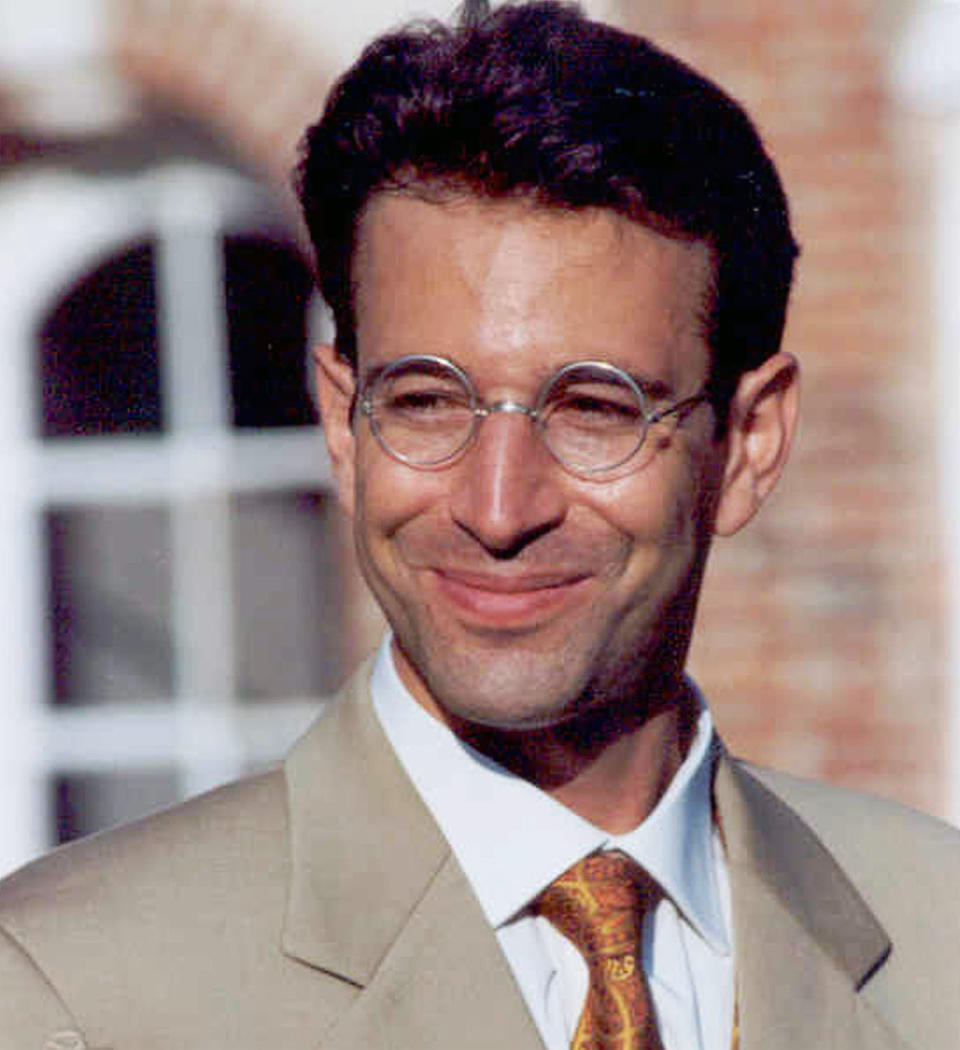 400217 01: (FILE PHOTO) This undated photo shows Daniel Pearl, a Wall Street Journal newspaper reporter kidnapped by Islamic militants in Karachi, Pakistan. The Wall Street Journal announced February 21, 2002 that Pearl has been confirmed dead, presumably murdered by his abductors. (Photo by Getty Images)