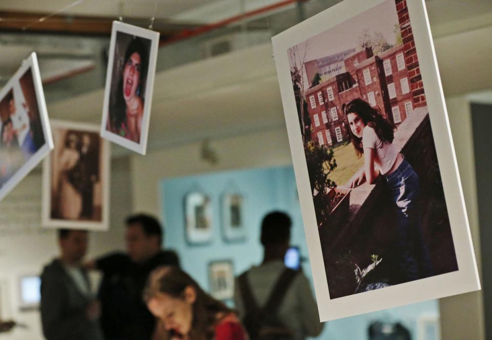 The Amy Winehouse exhibition at the Jewish Museum ((AP Photo/Lefteris Pitarakis))