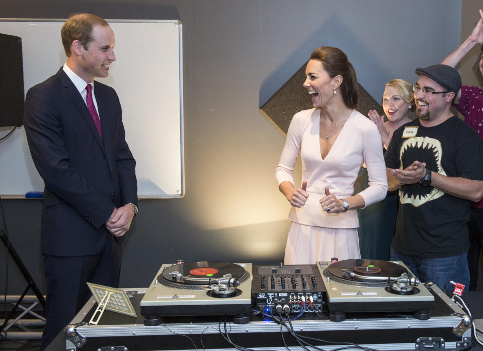 Duke and Duchess of Cambridge hit the decks