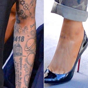 Pete Davidson, Ariana Grande, Matching Tattoo, 8418