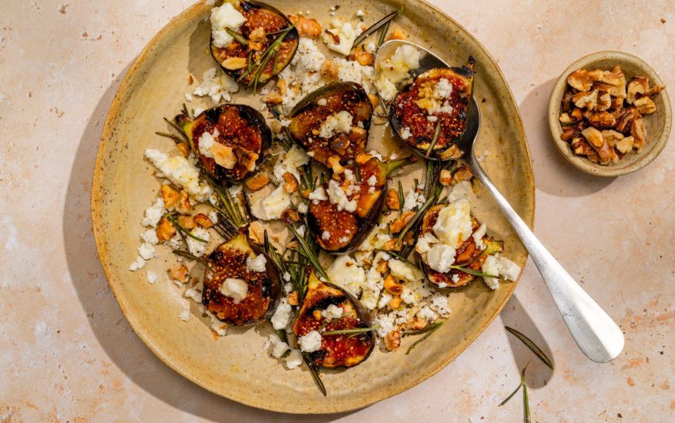 Figs, walnuts and feta