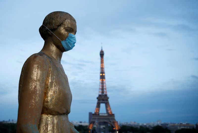 FILE PHOTO: Outbreak of the coronavirus disease (COVID-19), in Paris