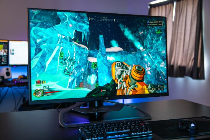 Corsair Xeneon 32 running Deep Rock Galactic.