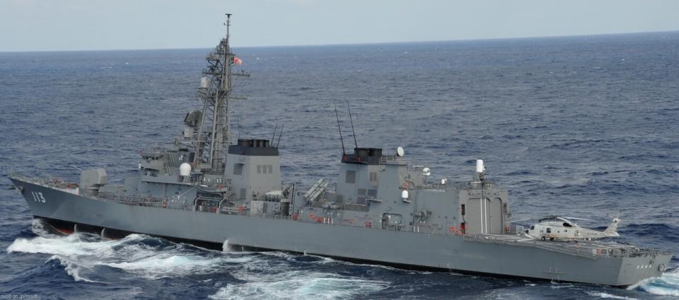 日本海上自衛隊護衛艦「漣」號。(DD-113)。(圖：取自日本防衛省)