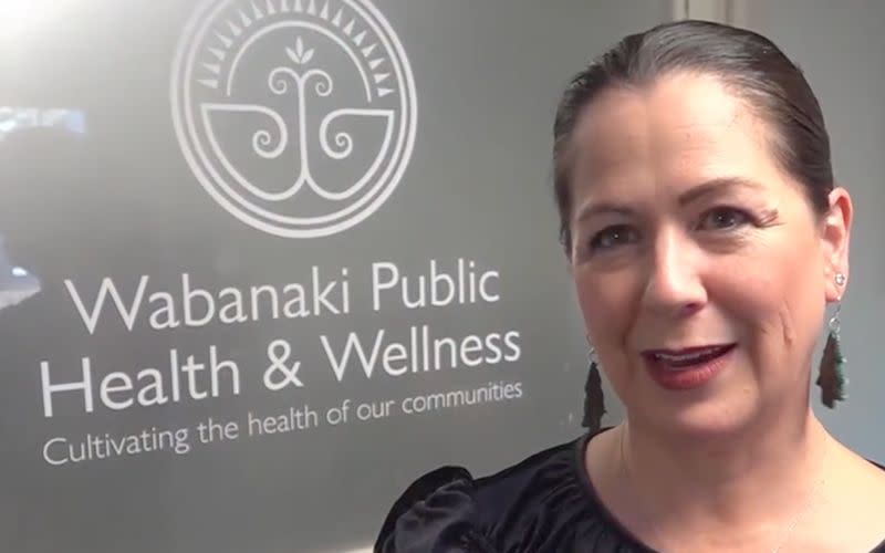 Lisa Sockabasin (Passamaquoddy), co-CEO of Wabanaki Public Health and Wellnessco-CEO. (photo/screenshot)