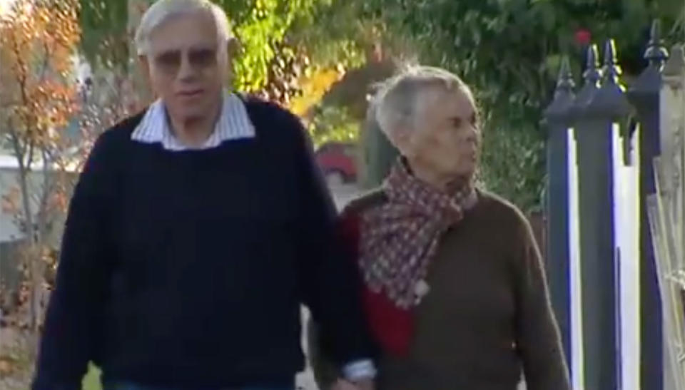 John Farago’s wife Joan went missing from Melbourne’s CBD. She has severe dementia. Source: 7 News