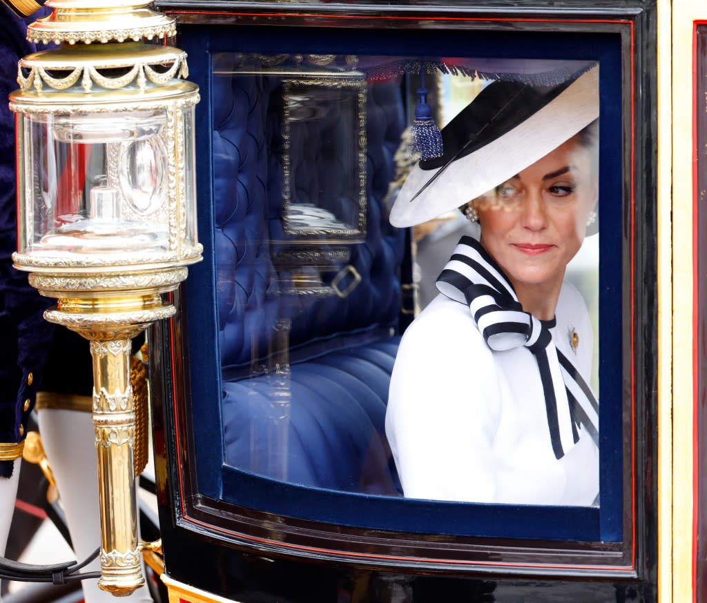 Kate Middleton at the Trooping the Colour ceremony on June 15, 2024. Getty Images