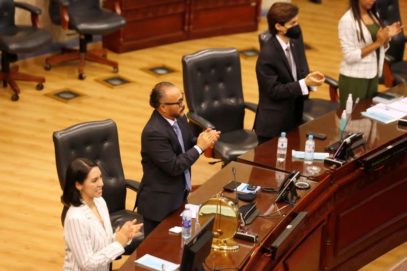 Salvadorean congress voted for the removal of Supreme Court judges at the salvadoran congress, in San Salvador