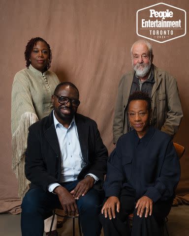 <p>Ben Trivett/Shutterstock</p> Michele Austin, David Webber, Marianne Jean-Baptiste and Mike Leigh.