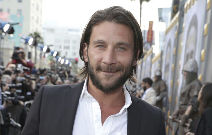 Anger... new WWII movie is accused of whitewashing by casting Zach McGowan as a Hawaiian war hero - Credit: AP