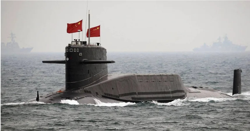 中國人民解放軍海軍09III型核潛艦（北約代號：商級）8月下旬驚傳在台海發生嚴重事故。（示意圖／達志／美聯社）