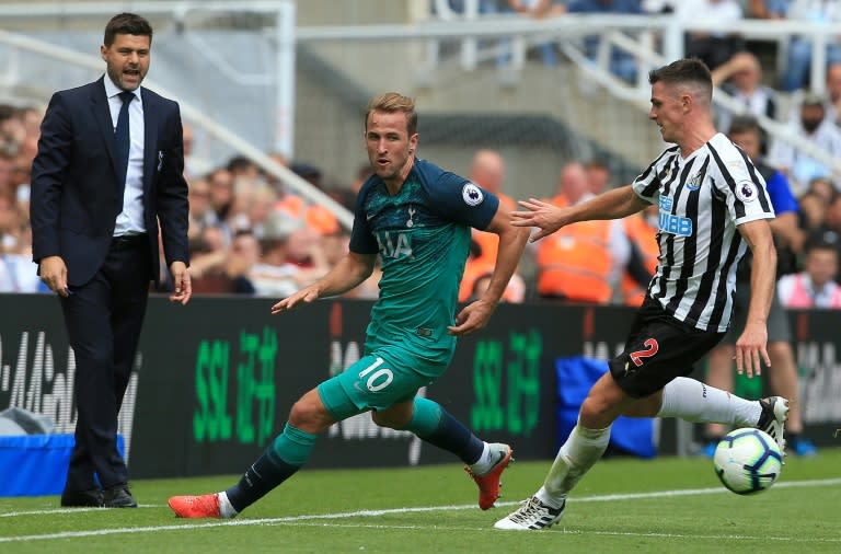 Tottenham's Harry Kane in action at Newcastle on Saturday