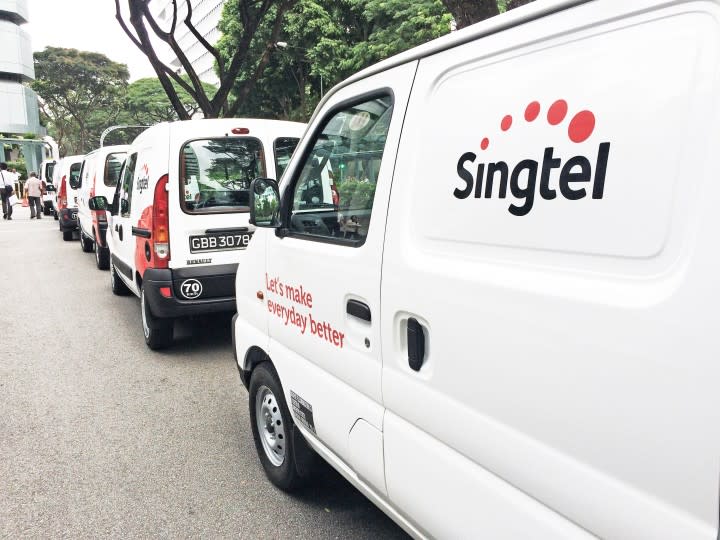 new singtel logo