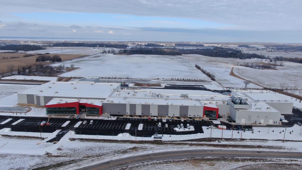 Aerial images of Carnivore Meat Co.'s new, $55 million production facility and headquarters building on Green Bay's east side. Carnivore expects to begin production in the facility in spring 2024.