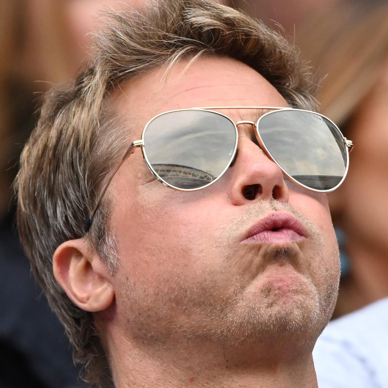  Brad Pitt at Wimbledon 