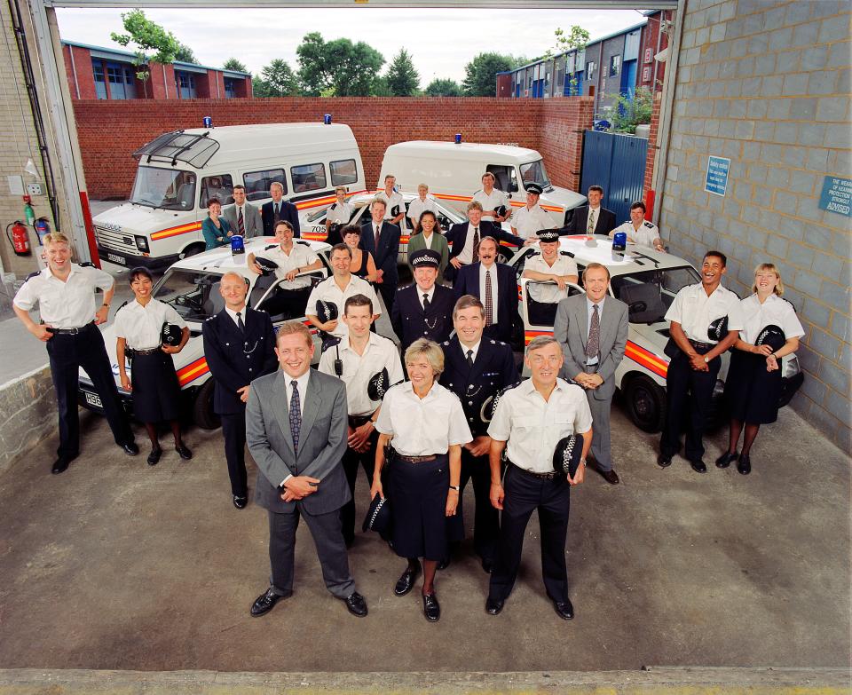 The cast of The Bill in the 1990s. (Shutterstock/ITV)