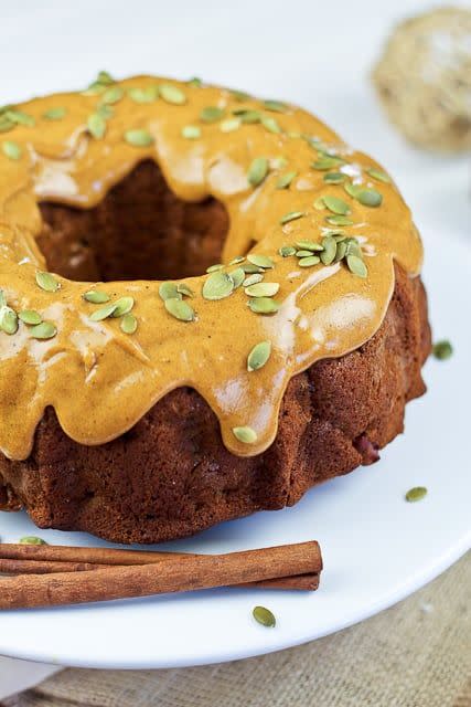 Spicy Pumpkin and Apple Bundt Cake