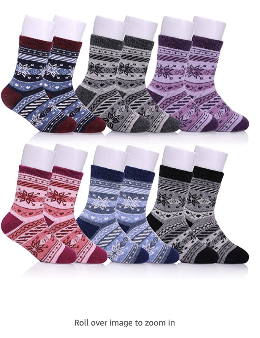 8) FNOVCO Wool Socks