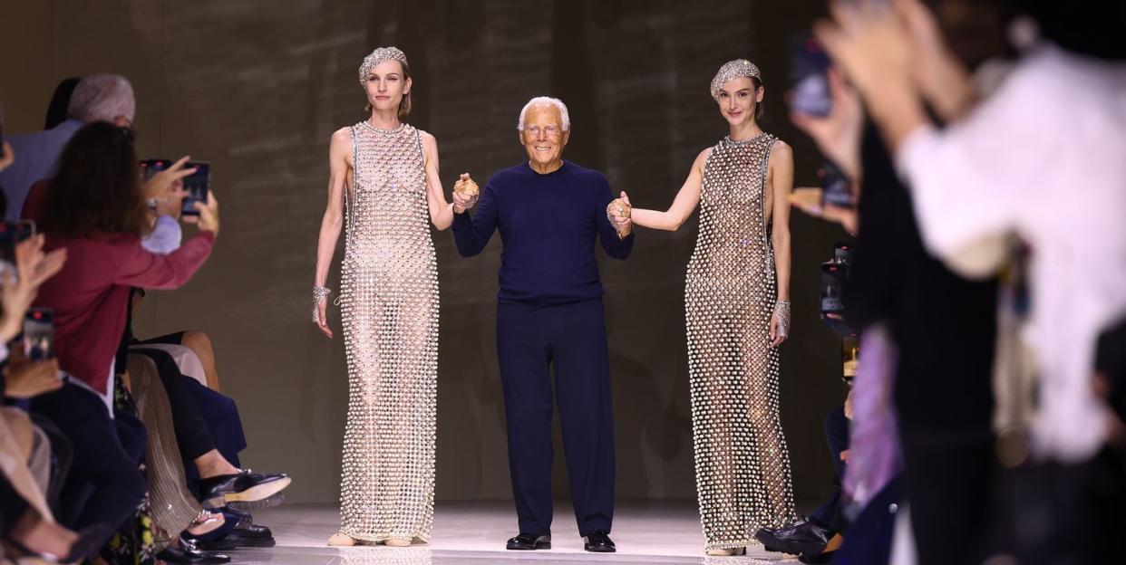 giorgio armani prive runway paris fashion week haute couture fallwinter 2024 2025