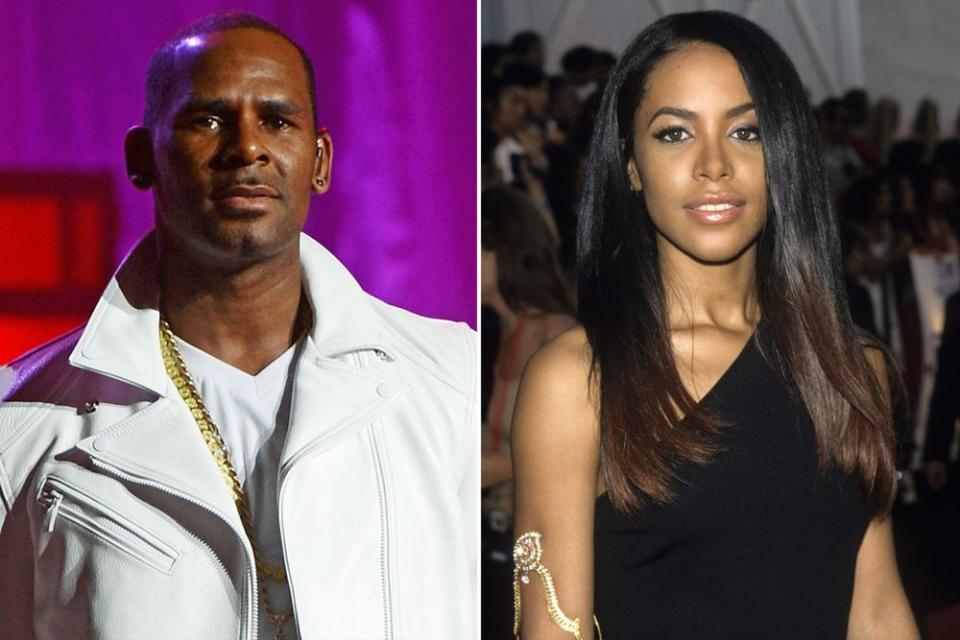 R. Kelly, Aaliyah | Jason Kempin/Getty Images; Kevin Mazur/WireImage