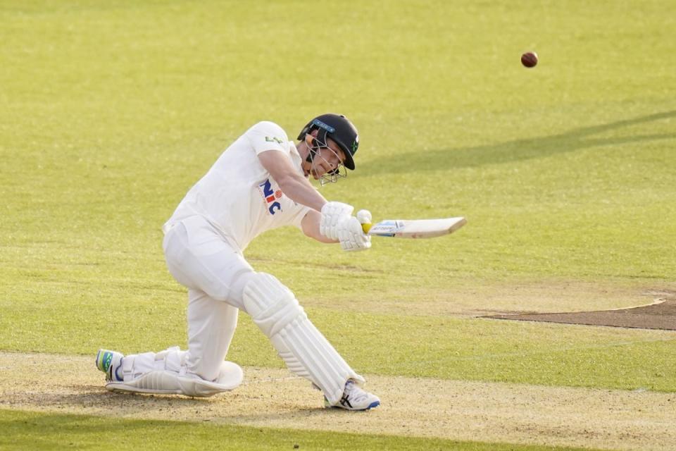 Finlay Bean hit the first century of the county season (Danny Lawson/PA) (PA Wire)