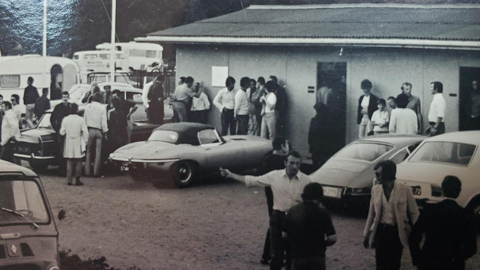 The 1970 Jaguar on the set of Le Mans - Credit: Bonhams