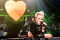 <p>In 2013, Pink was showing no signs of slowing down, releasing another hit album, <em>The Truth About Love</em>, which included songs like "Blow Me (One Last Kiss), "Just Give Me a Reason," "Try" and "True Love." Her tour was the third highest-grossing of that year. </p> <p>And she didn't stop there: She was named Woman of the Year by <em>Billboard</em>, and she managed to flex her acting muscle in the film <em>Thanks for Sharing </em>alongside Gwyneth Paltrow. </p>