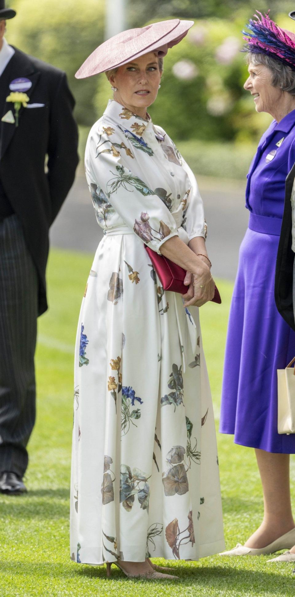 Sophie, Duchess of Edinburgh looked elegant in florals on day three of Royal Ascot